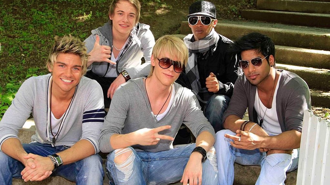 Die Boygroup "Part Six" im ZDF-Fernsehgarten im Jahr 2010: Damals war Fragrance unter dem Namen Jeremy Williams Sänger der Band.