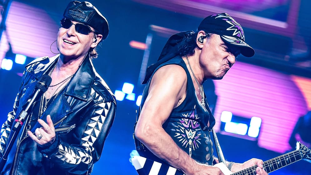 Klaus Meine und Matthias Jabs: Die Scorpions rockten in Berlin.