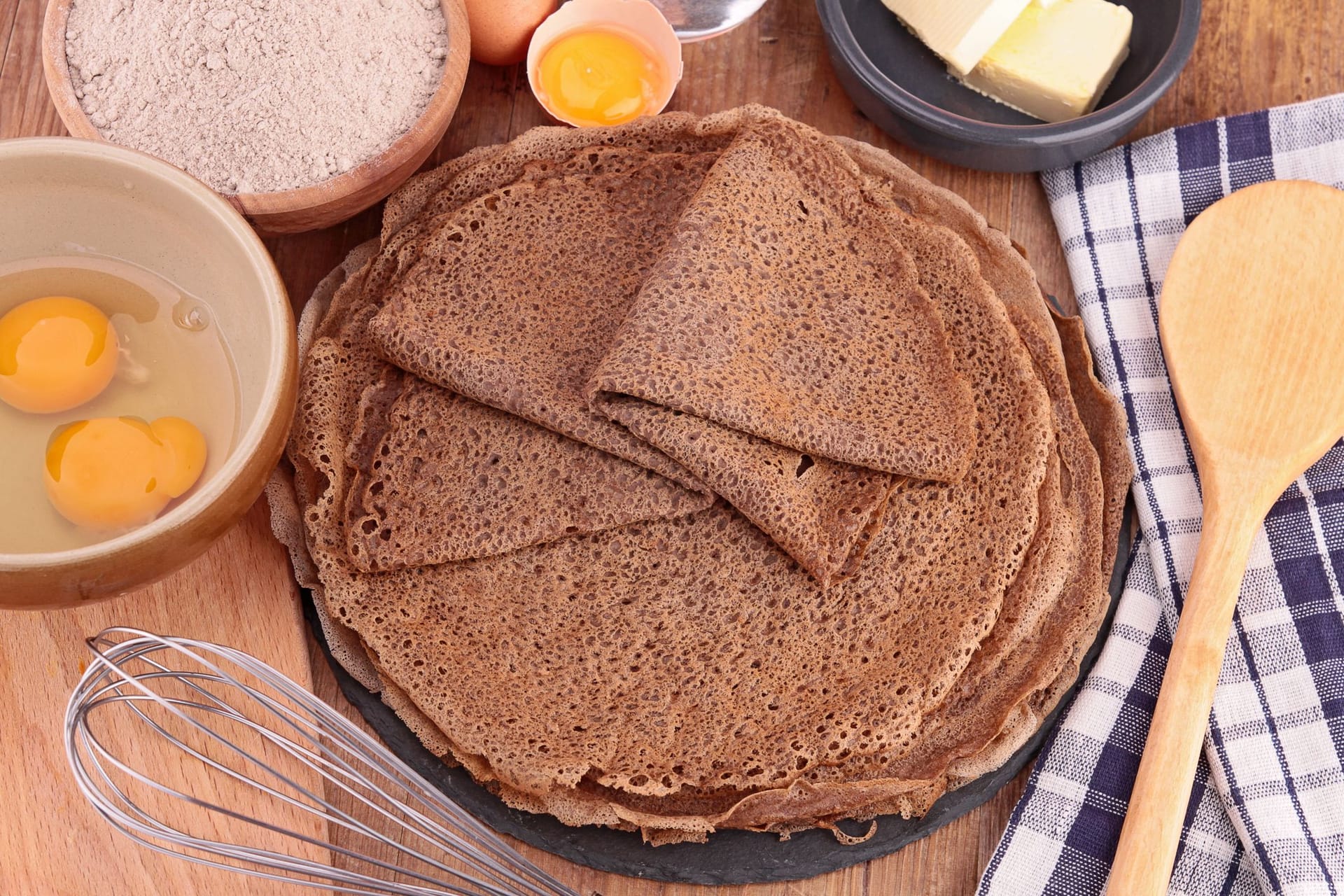 Die Weizen-Alternative können Sie gut für Pfannkuchen benutzen.