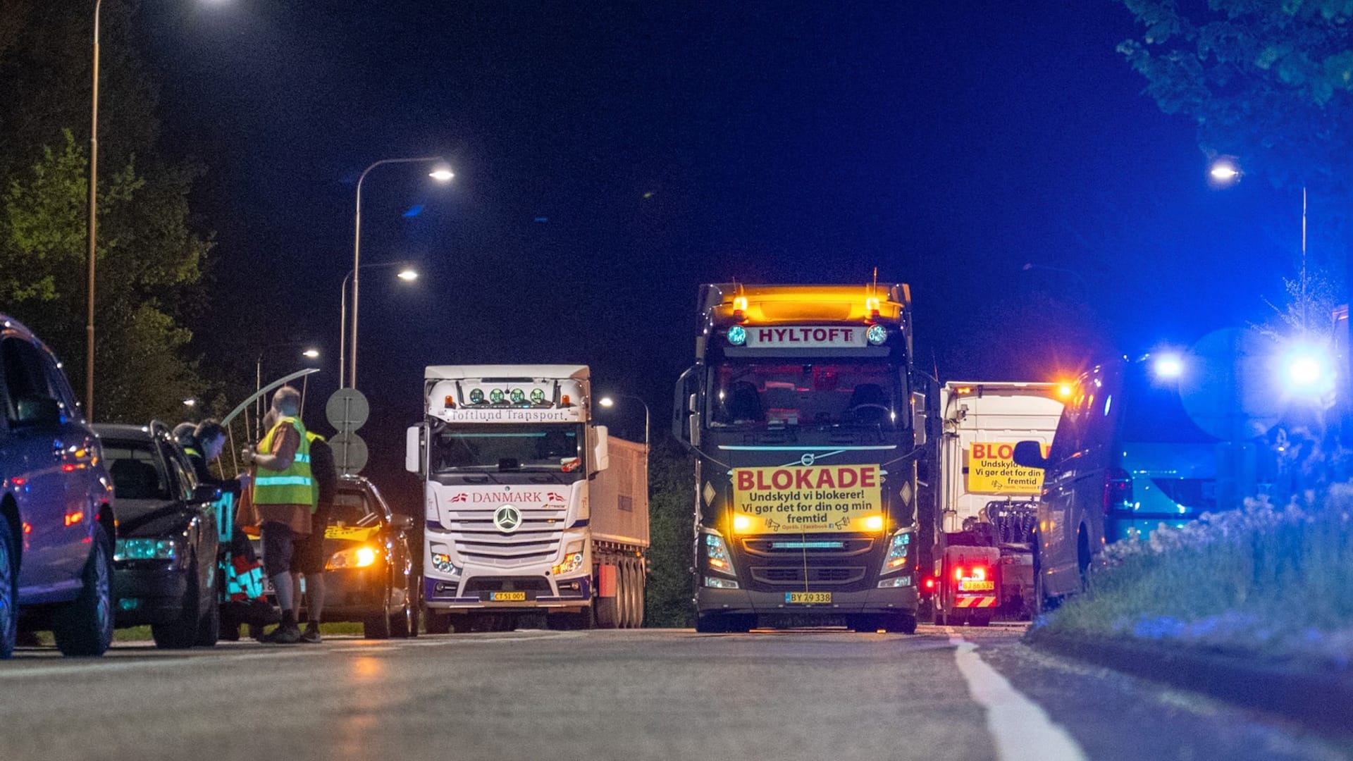 Dänemark - Proteste gegen LKW-Maut Dänemark - Proteste gegen LKW-Maut