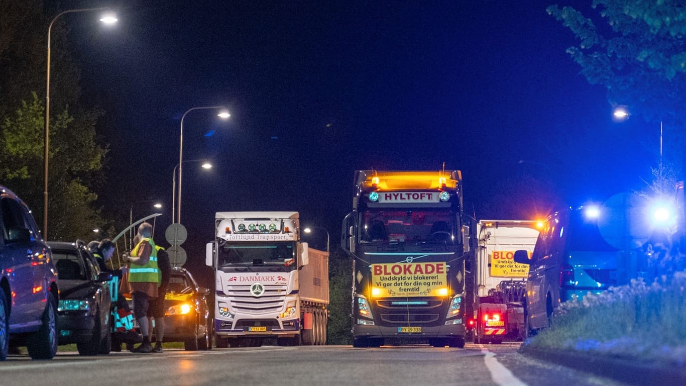 Dänemark - Proteste gegen LKW-Maut