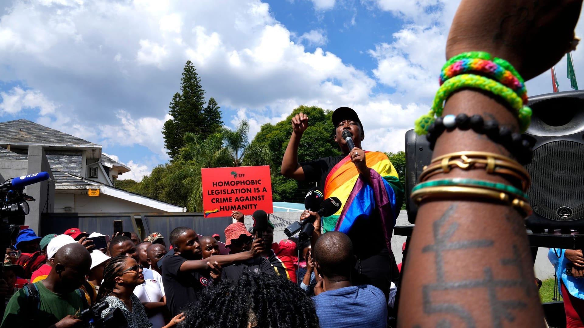 Proteste in Uganda: Die "Beteiligung an homosexuellen Handlungen" stellt dem neuen Gesetz zufolge ein Verbrechen dar.