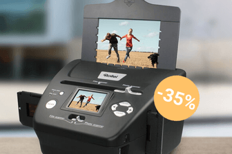 Bei Aldi ist der praktische Dia-Scanner von Rollei 50 Euro günstiger als sonst.