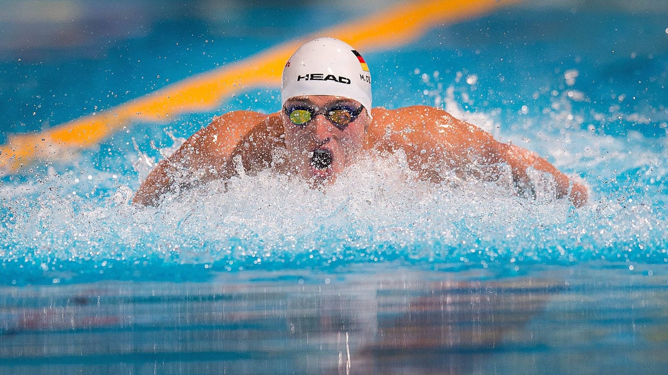 Markus Deibler bei einem Schwimmwettkampf (Archivbild): Vor seiner zweiten Karriere war er international erfolgreicher Athlet.