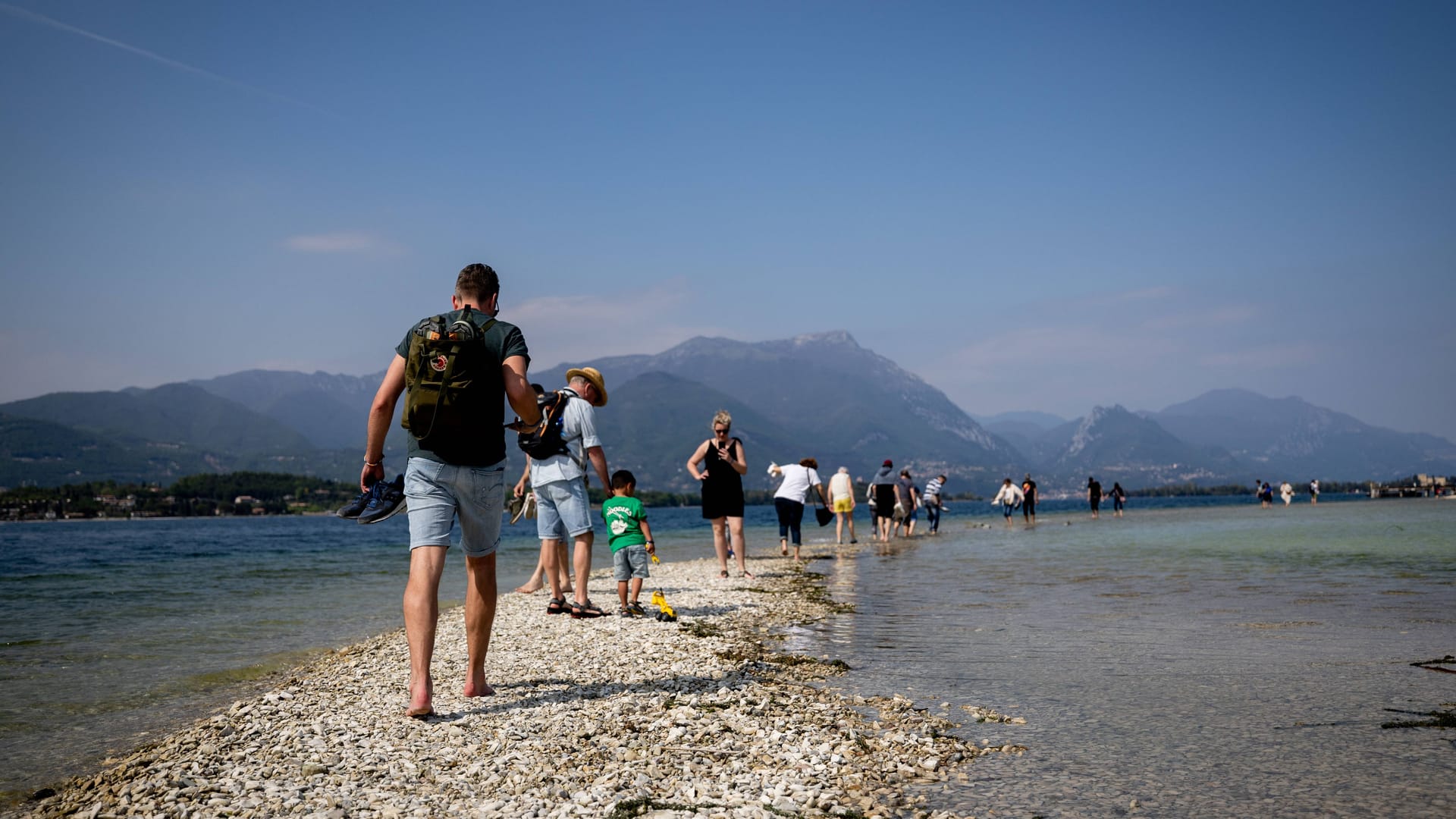 Gardasee Ende April: Der beliebte See litt besonders unter der Dürre im Norden Italiens.