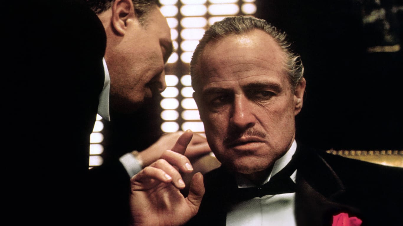 Marlon Brando als "Don" Vito Corleone in "Der Pate" 1972: Der Film machte Brando zur Legende – und die italienische Mafia.