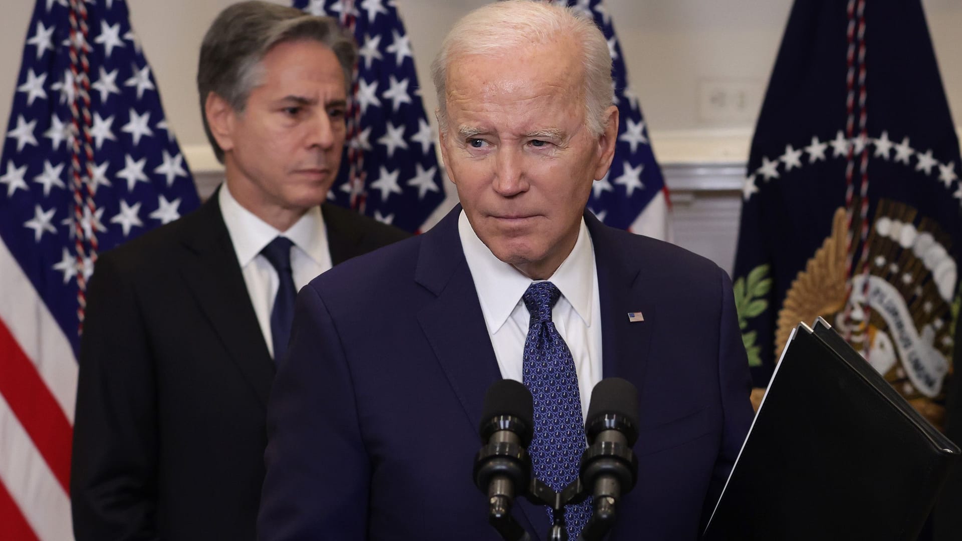 Zuerst sträubte er sich gegen die Panzerlieferung, dann erlaubte er sie doch: US-Präsident Joe Biden (Archivbild).