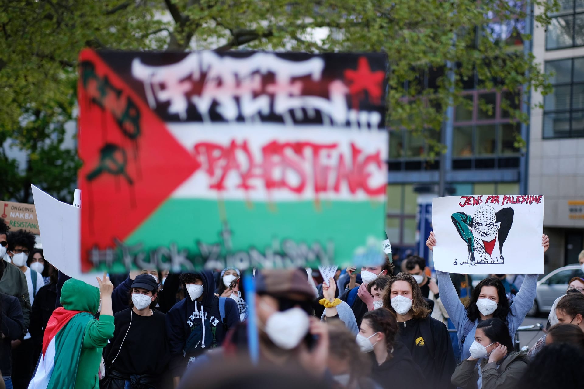 Pro-palästinensische Demonstration in Berlin (Archivbild): Am Samstag ist es erneut zu Auseinandersetzungen gekommen.