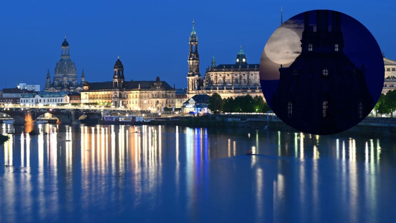 Dresdner Altstadt: Zum ersten Mal seit dem Spätsommer 2022 leuchtete die Altstadt am Montagabend wieder. Dresdner Altstadt: Zum ersten Mal seit dem Spätsommer 2022 leuchtete die Altstadt am Montagabend wieder.