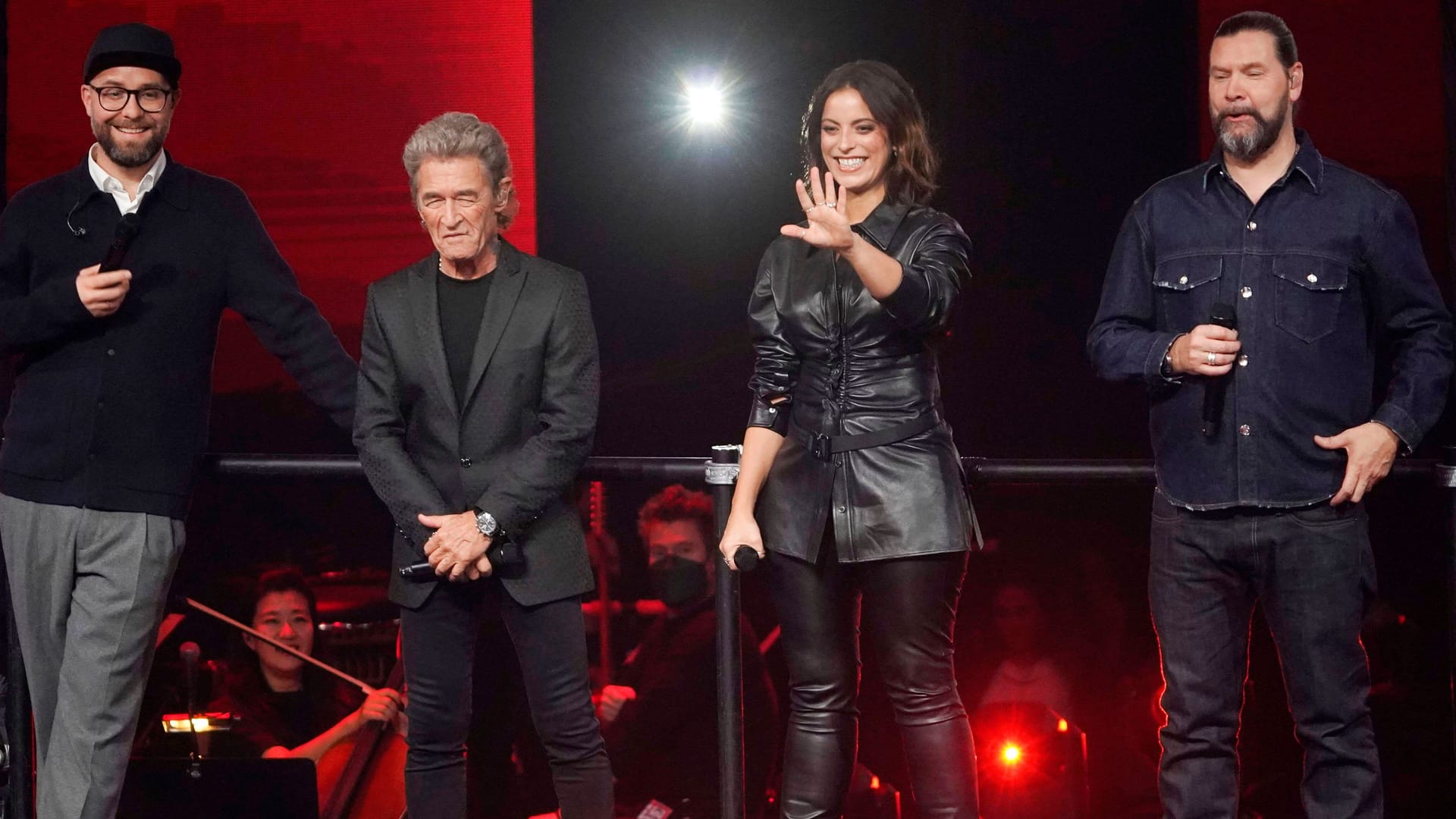 Die Jury von"The Voice of Germany" (v.l.): Mark Forster, Peter Maffay, Stefanie Kloß und Rea Garvey.