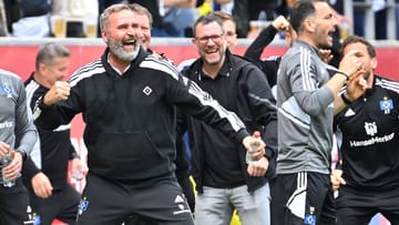 Freude bei Tim Walter: Durch den Sieg hat sich der Hamburger SV gut in Position gebracht.