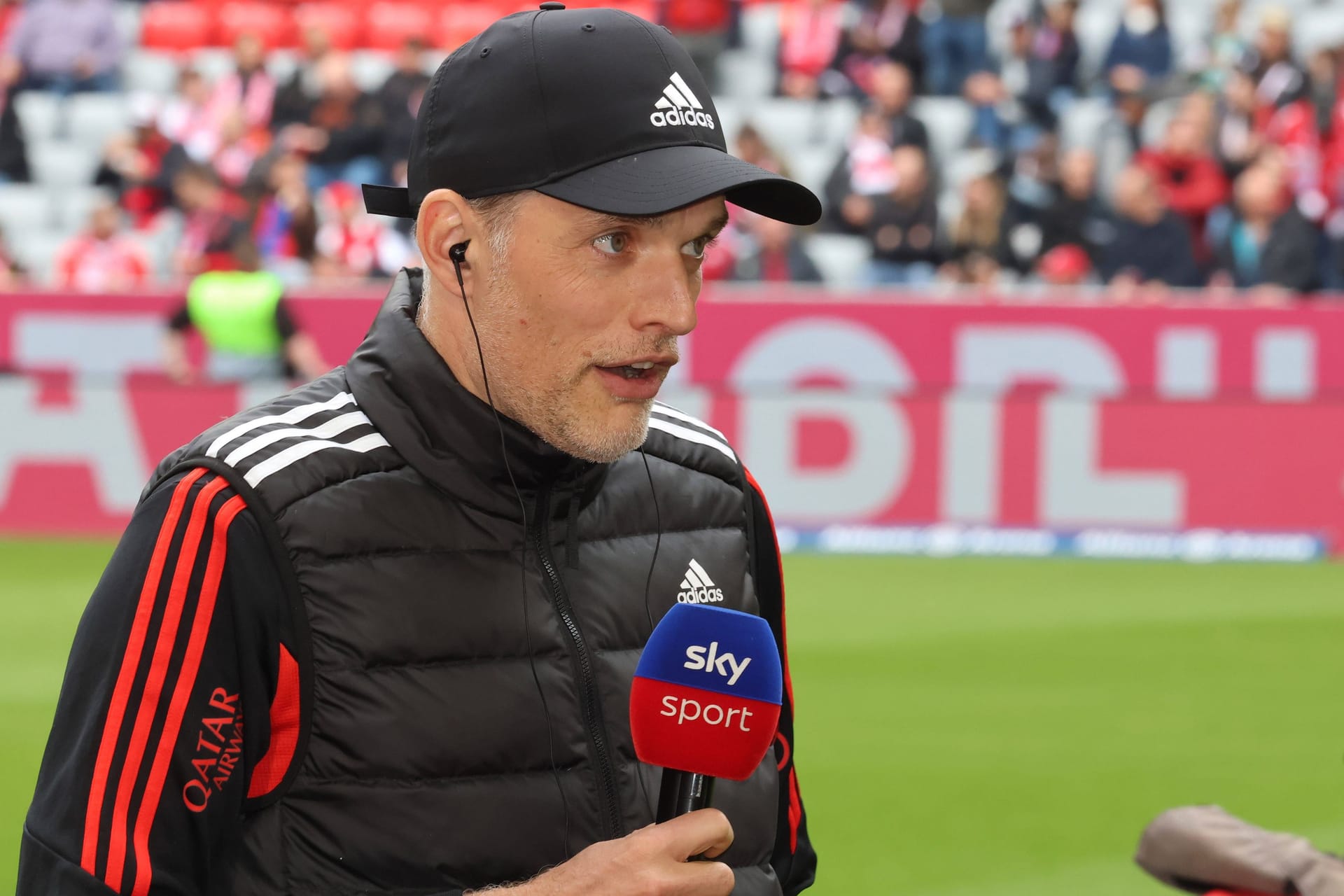 Thomas Tuchel: Am Sky-Mikrofon brachte er einen kuriosen Vergleich.