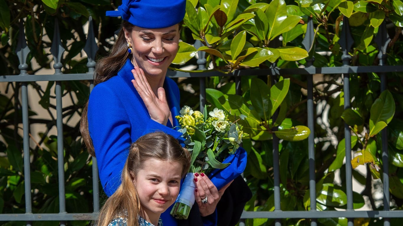 Prinzessin Kate mit Tochter Prinzessin Charlotte: Das Mädchen wird acht Jahre alt.