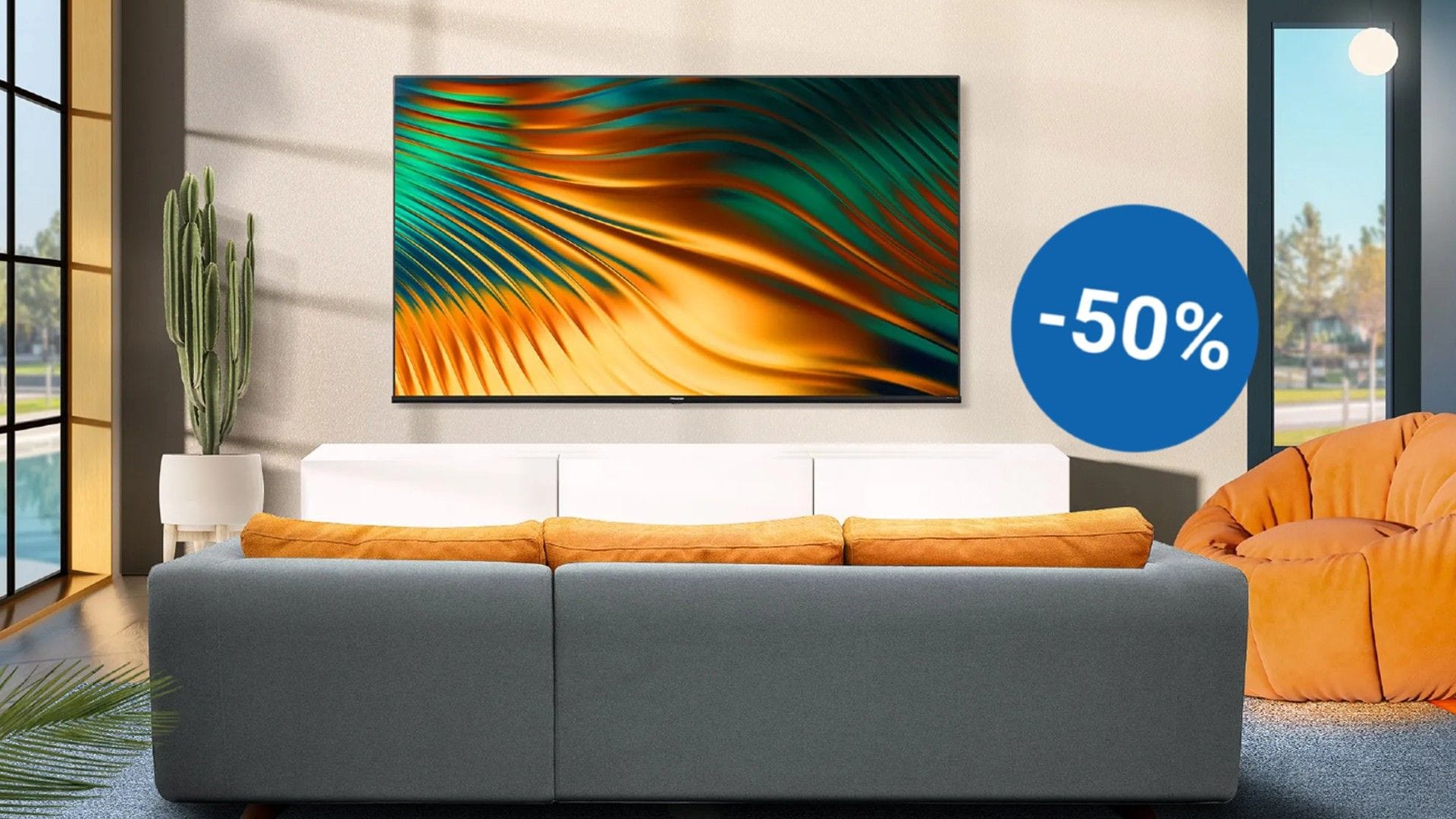 Beim Discounter Lidl ist heute ein smarter Hisense-Fernseher mit 4K und 50 Zoll radikal reduziert.