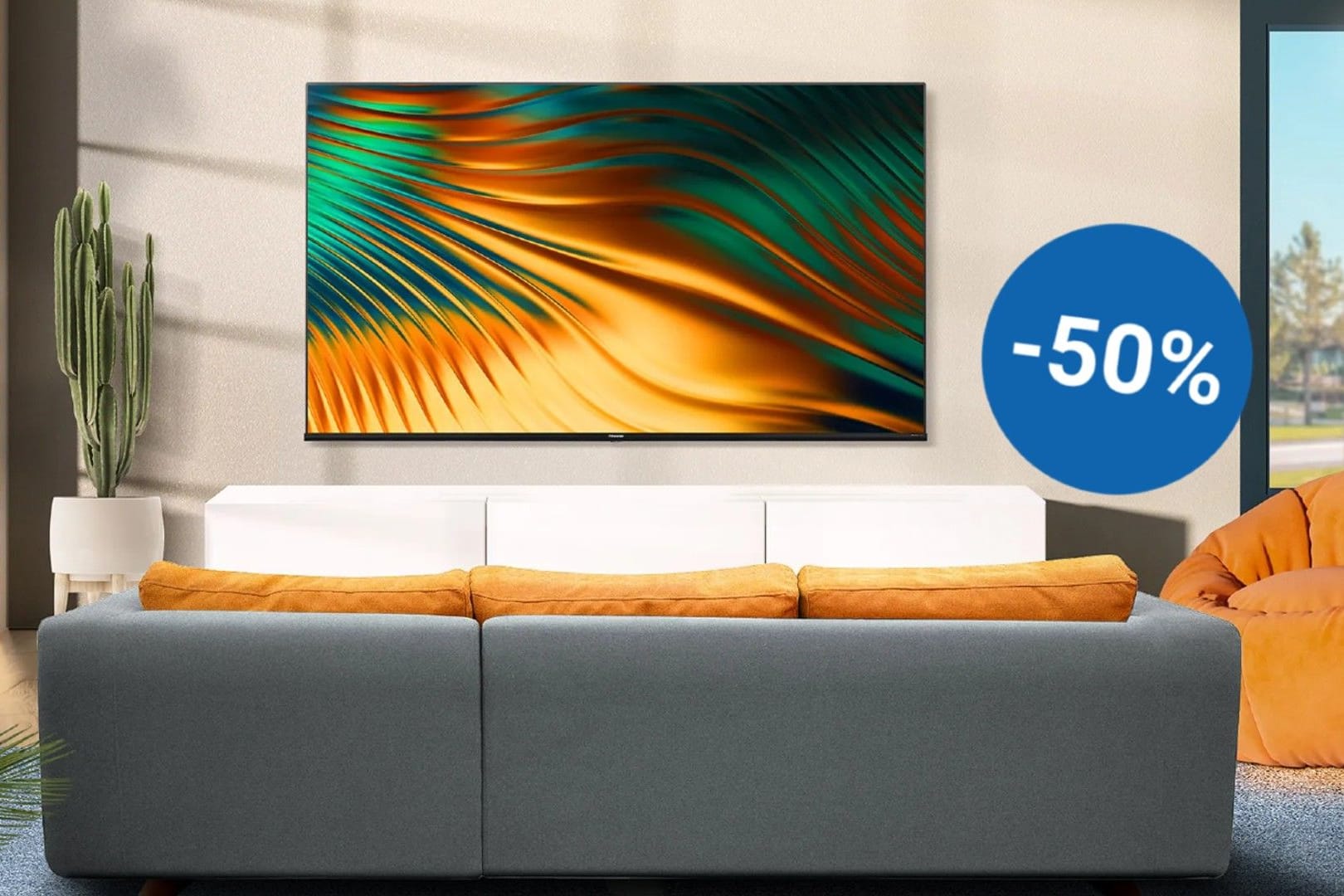 Beim Discounter Lidl ist heute ein smarter Hisense-Fernseher mit 4K und 50 Zoll radikal reduziert.