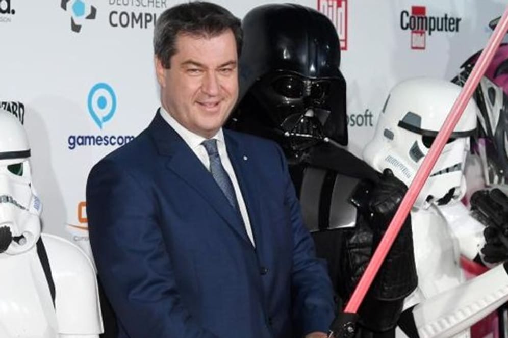 Markus Söder (Archivbild): Bayerns Ministerpräsident ist bekennender Star Wars-Fan.