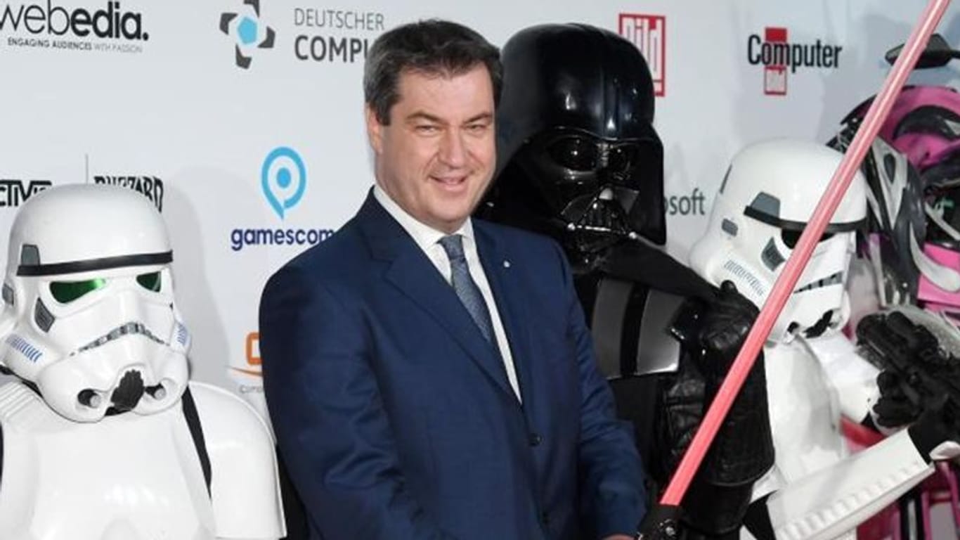 Markus Söder (Archivbild): Bayerns Ministerpräsident ist bekennender Star Wars-Fan.