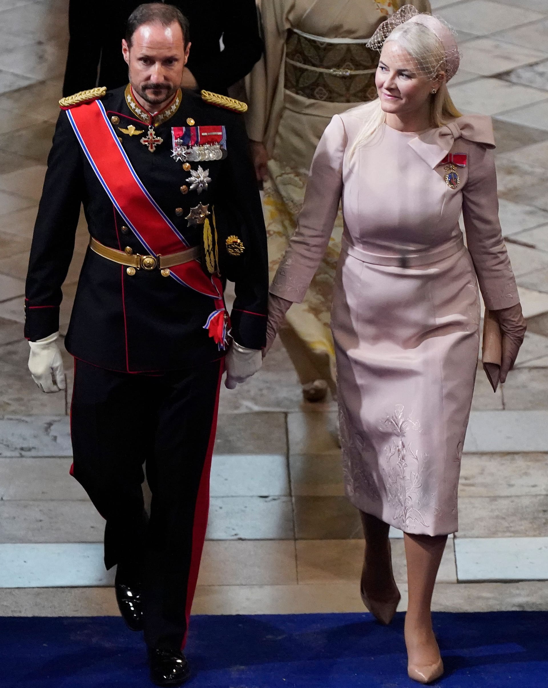 Haakon und Mette-Marit am 6. Mai in der Westminster Abbey in London.