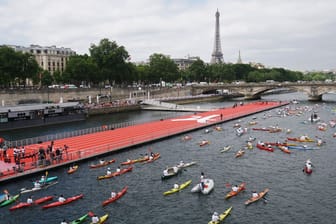 Fluss in Paris: Die Eröffnungszeremonie von Olympia 2024 soll an der Seine sein.