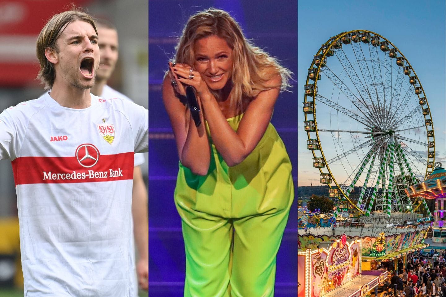 Borna Sosa vom VfB Stuttgart, Helene Fischer und das Stuttgarter Frühlingsfest: Am Mittwochabend ist in Bad Cannstatt viel los.