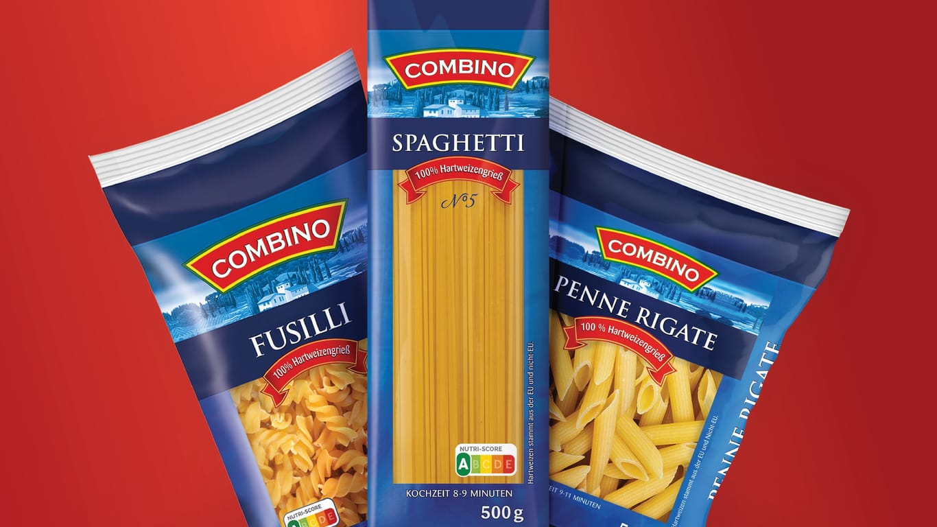 Die Nudelsorten Spaghetti, Penne Rigate und Fusilli der Eigenmarke "Combino" kosten ab sofort nur noch 0,79 Euro (Grundpreis neu 1,58 Euro/kg). / Weiterer Text über ots und www.presseportal.de/nr/58227 / Die Verwendung dieses Bildes für redaktionelle Zwecke ist unter Beachtung aller mitgeteilten Nutzungsbedingungen zulässig und dann auch honorarfrei. Veröffentlichung ausschließlich mit Bildrechte-Hinweis.