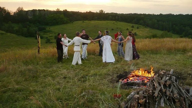 Mitglieder einer Anastasia-Gemeinschaft in Russland.