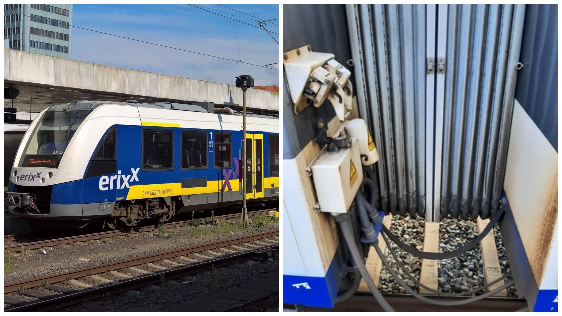 Eine Bahn der Firma Erixx: Hier ereignete sich der Vorfall.