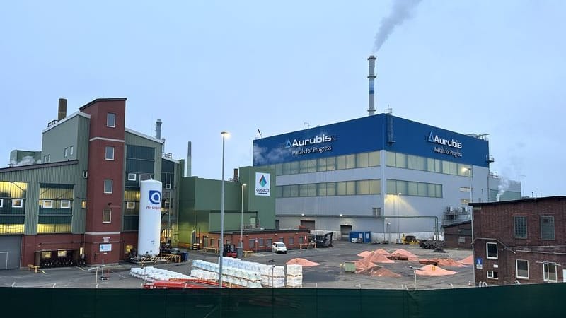 Ein Gebäude des Kupferproduzenten Aurubis in Hamburg: Ein Mitarbeiter ist gestorben.