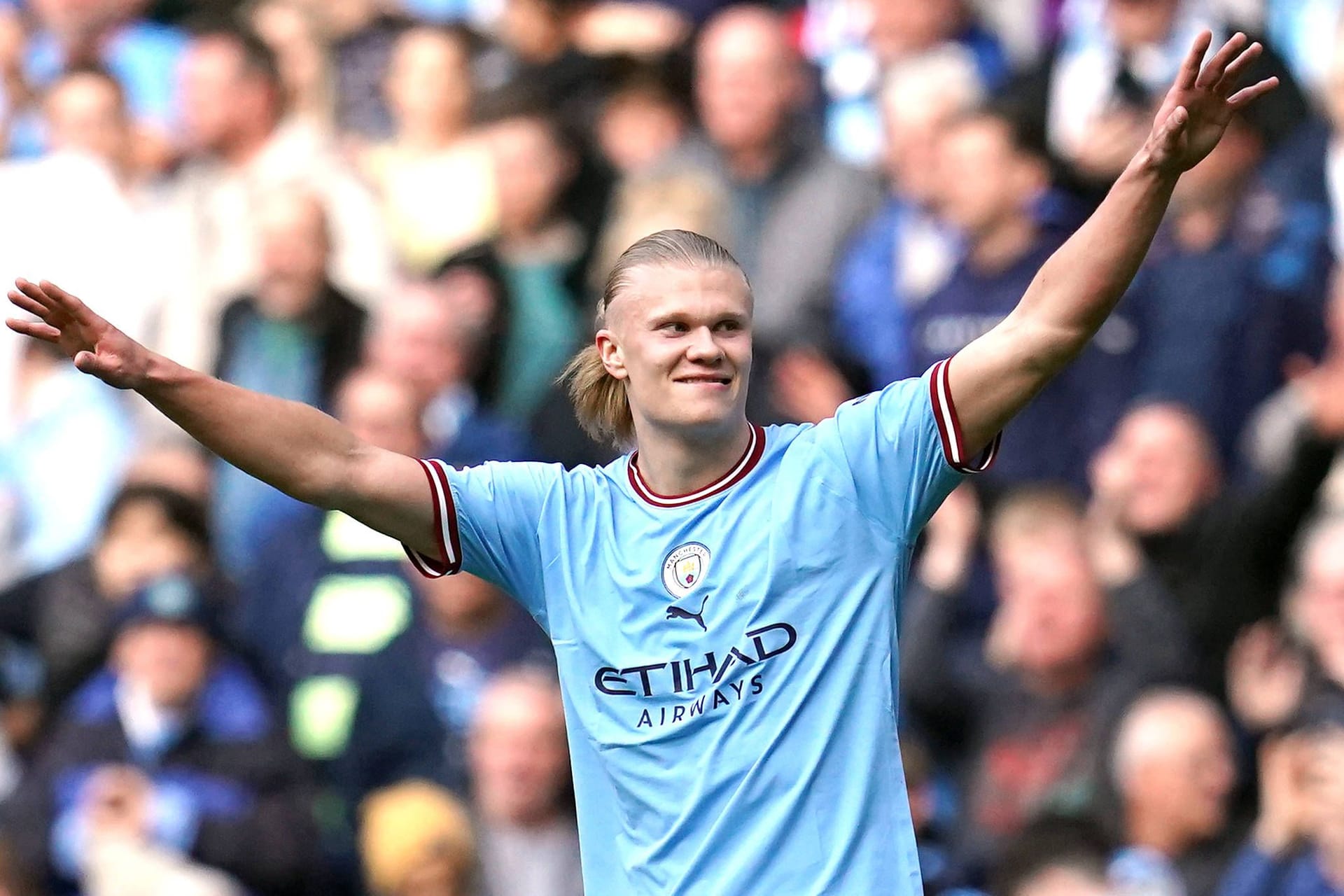 Erling Haaland: In seinem ersten Jahr bei Manchester City bricht er alle Rekorde.