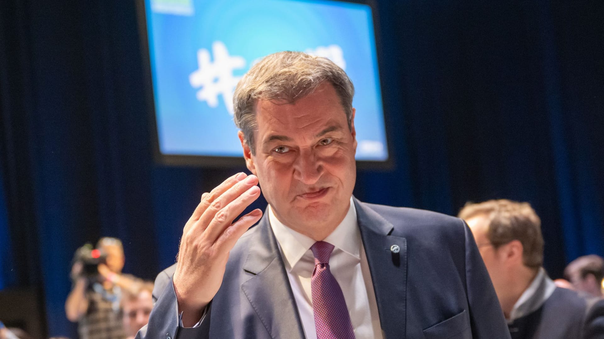Nürnberg: Markus Söder während des CDU-Parteitags