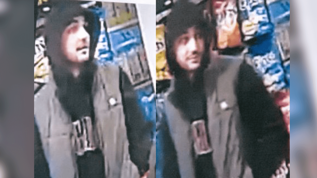 Schwarzer Pullover und Weste: So war der Tatverdächtige gekleidet.