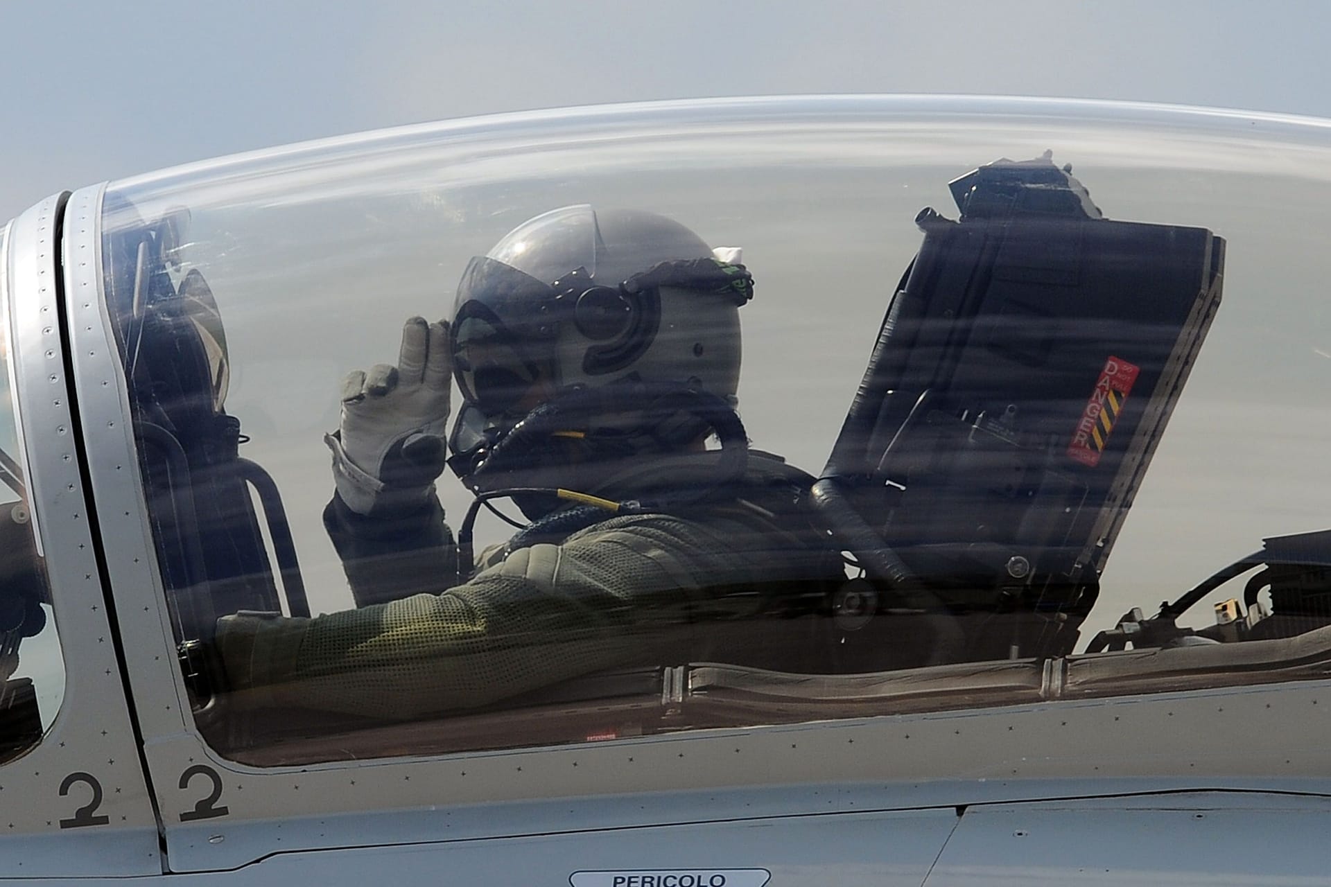 Ein italienischer Eurofighter EF-2000 Typhoon kurz vor dem Start (Archivbild).