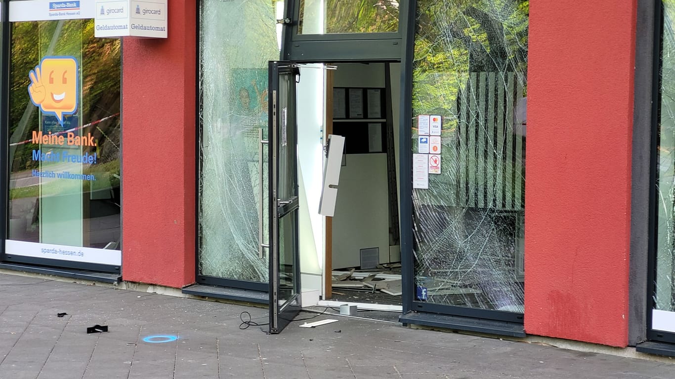 Der zweite Tatort in Offenbach: Auch hier wurde ein Gelautomat gesprengt.