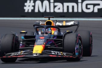 Max Verstappen im Red Bull: Der Formel-1-Weltmeister lag in Miami klar vorne.