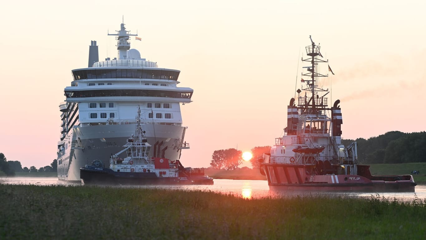 Das neue Kreuzfahrtschiff "Silver Nova" soll gegen 16.45 Uhr Emden erreichen.