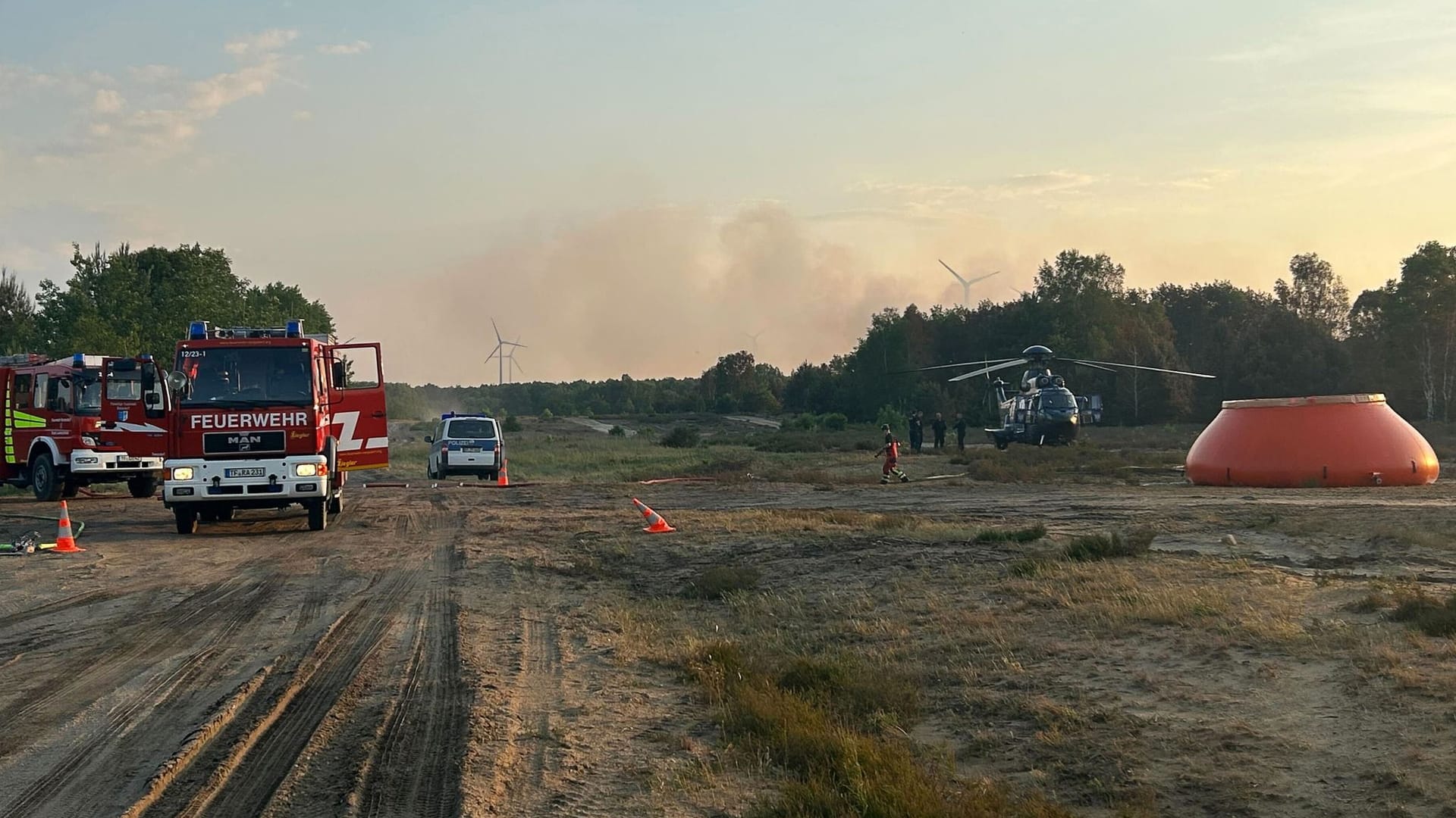 Waldbrand bei Jüterbog