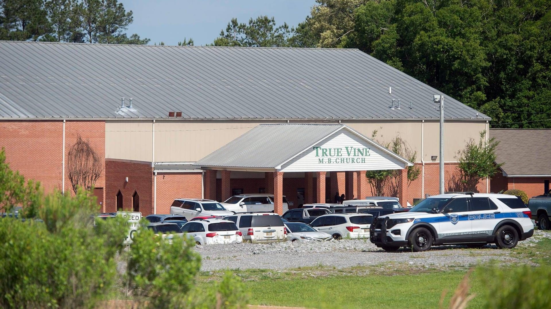 Die True Vine Missionary Baptist Church in Brandon, Mississippi: Hier nahm die Familie Bowies Mitte Mai Abschied von der Leichtathletin.