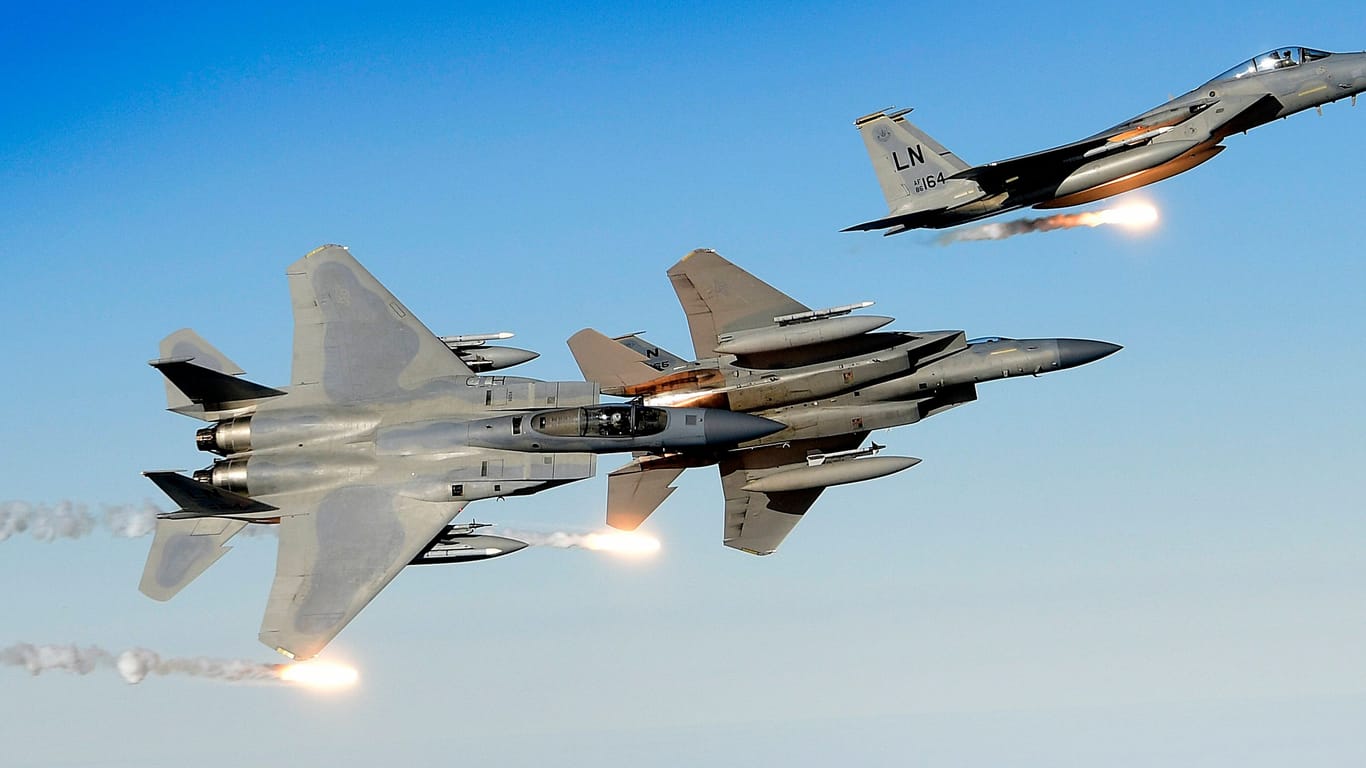 F-15C Eagle der US Airforce bei einer Übung (Symbolbild)