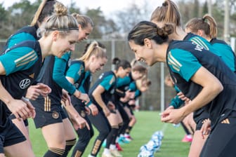 Training der Frauen-Nationalmannschaft: Sie sind derzeit in Herzogenaurach.