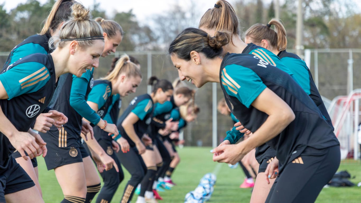 Training der Frauen-Nationalmannschaft: Sie sind derzeit in Herzogenaurach.