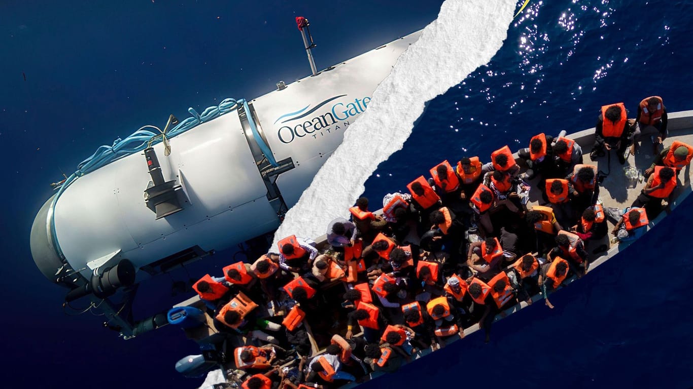 Das vermisste Tauchboot "Titan" und Geflüchtete auf dem Mittelmeer: Was sagt die Berichterstattung über die Welt aus?