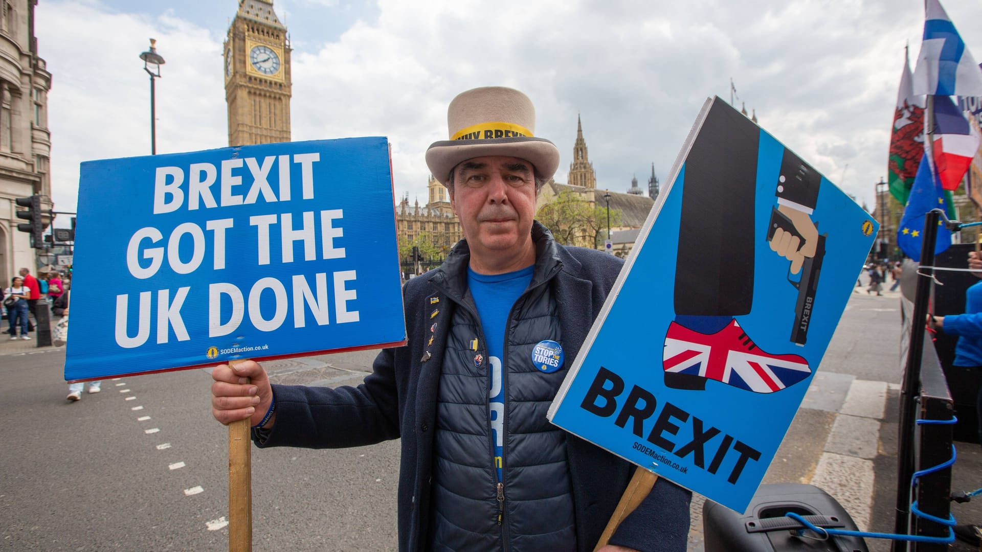 Anti-Brexit-Demonstrant in London: Viele Briten wollen zurück in die Europäische Union.