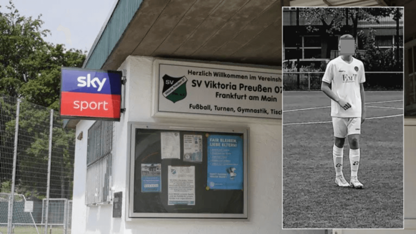 Das Vereinsheim des SV Viktoria Preußen in Frankfurt: Der 15-Jährige war an schweren Hirnverletzungen verstorben.