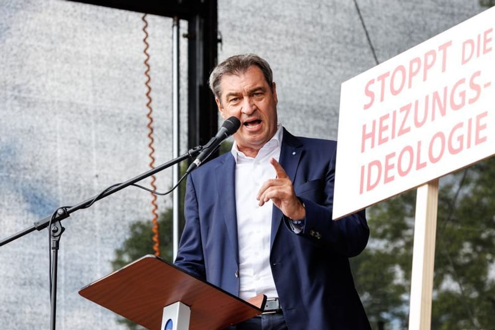 Söder am Samstag: Große Teile des Publikums pfiffen ihn aus.