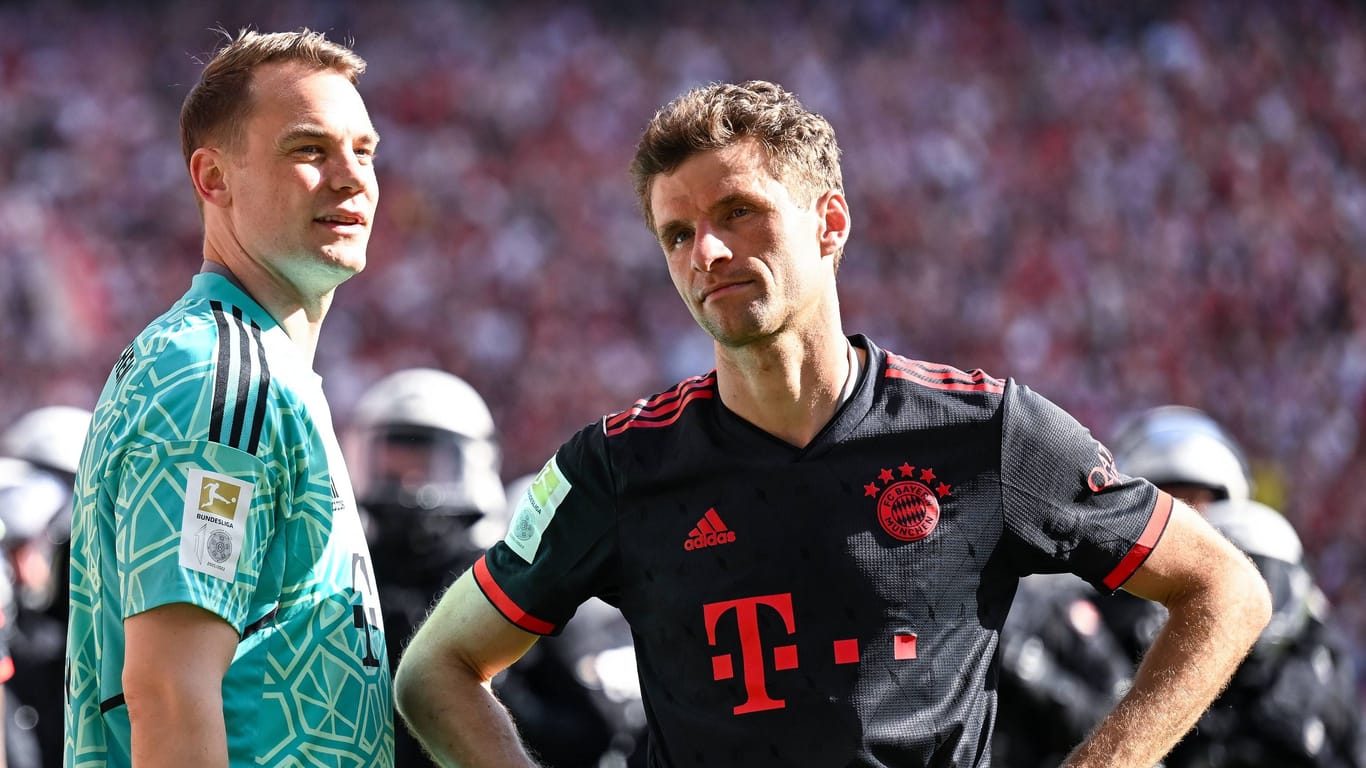 Manuel Neuer und Thomas Müller (r.): Die beiden Routiniers waren zuletzt kein Teil des DFB-Kaders.