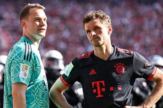 Manuel Neuer und Thomas Müller (r.): Die beiden Routiniers waren zuletzt kein Teil des DFB-Kaders.