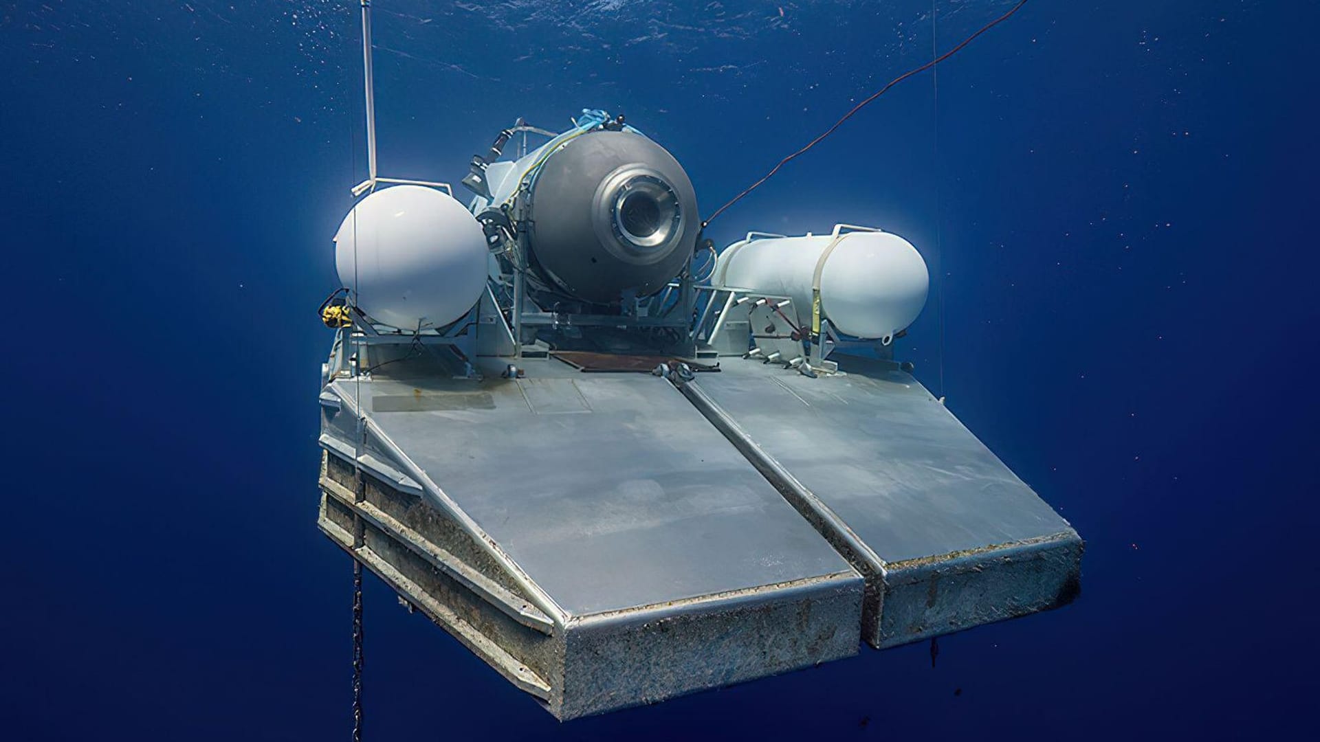 Das Tauchboot "Titan": An Bord des verschwundenen Schiffes sind fünf Menschen.