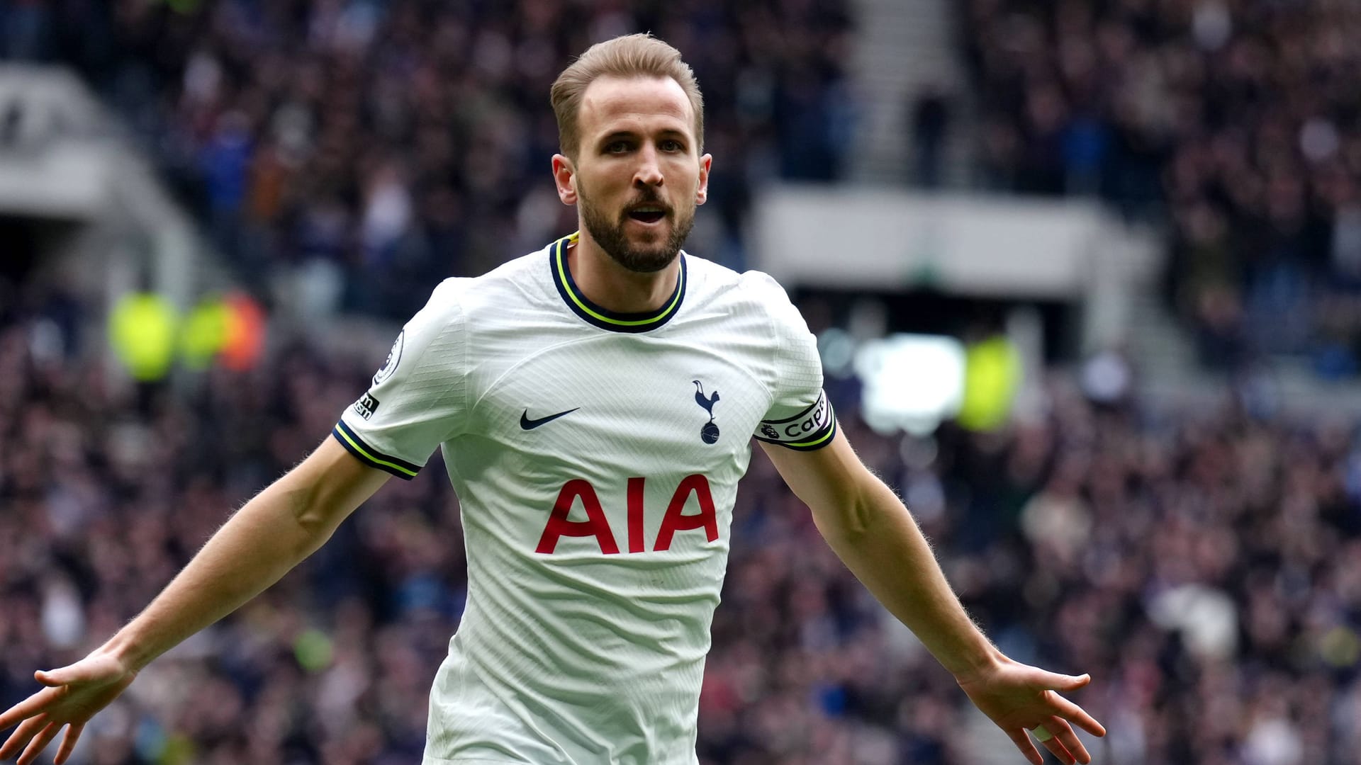 Häufiges Bild in der Premier League: Harry Kane beim Torjubel.