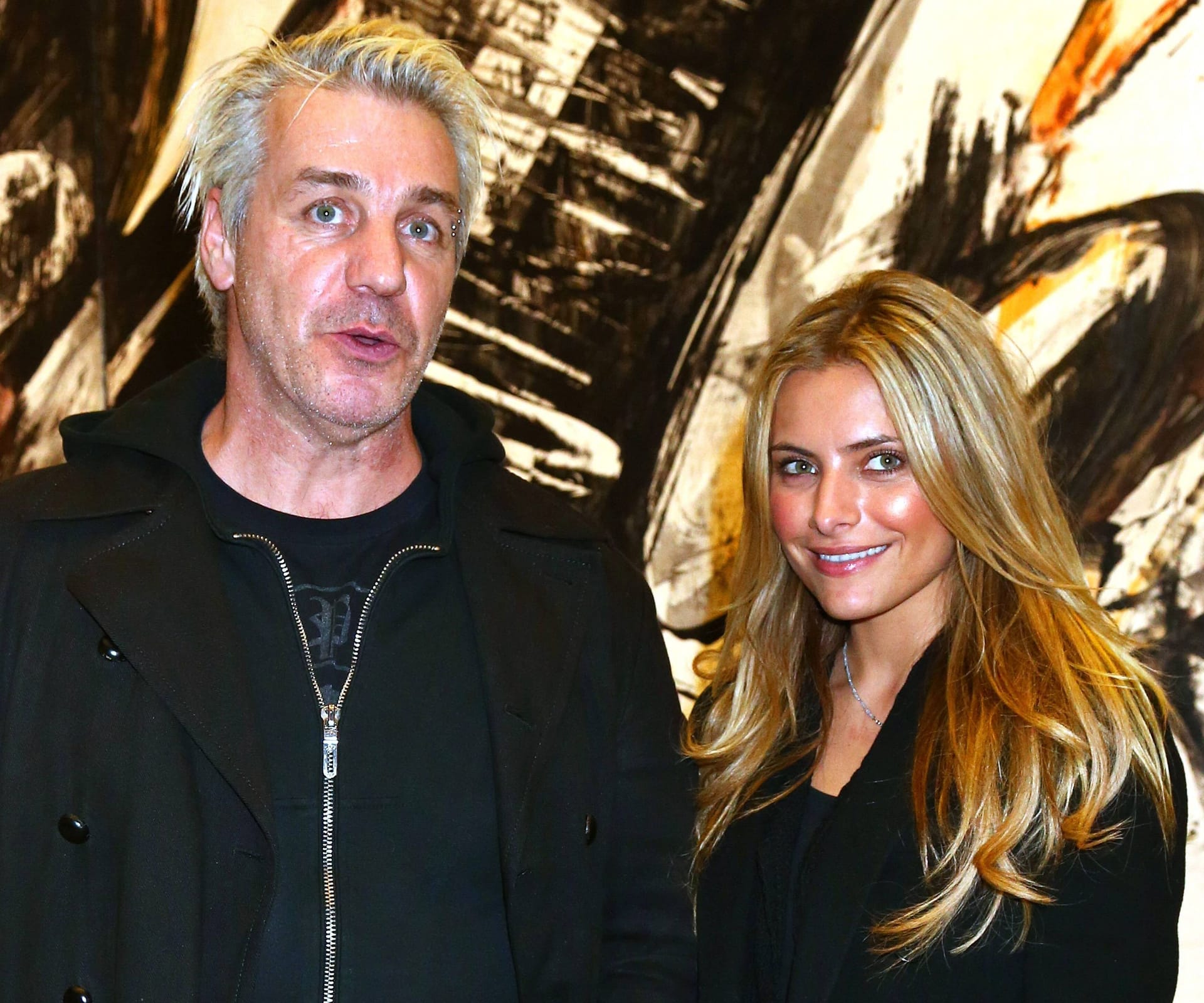 Till Lindemann und Sophia Thomalla: 2013 trug sie die Haare blond. Till Lindemann und Sophia Thomalla: 2013 trug sie die Haare blond.