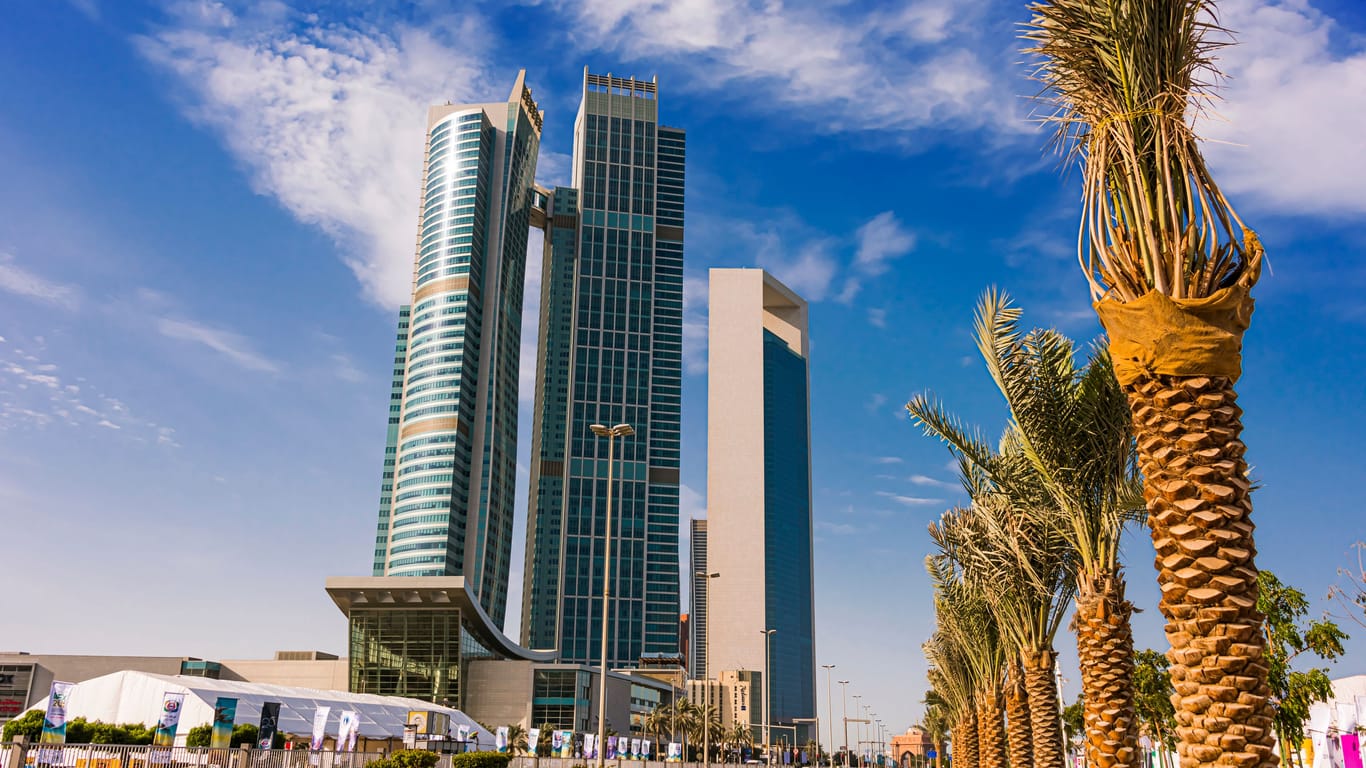 Die Adnoc-Zentrale in Abu Dhabi (Archivbild): Abu Dhabi und Dubai sind zwei der insgesamt sieben Vereinigten Arabischen Emirate.